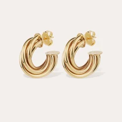 Boucles d'oreilles créoles Atik moyen modèle