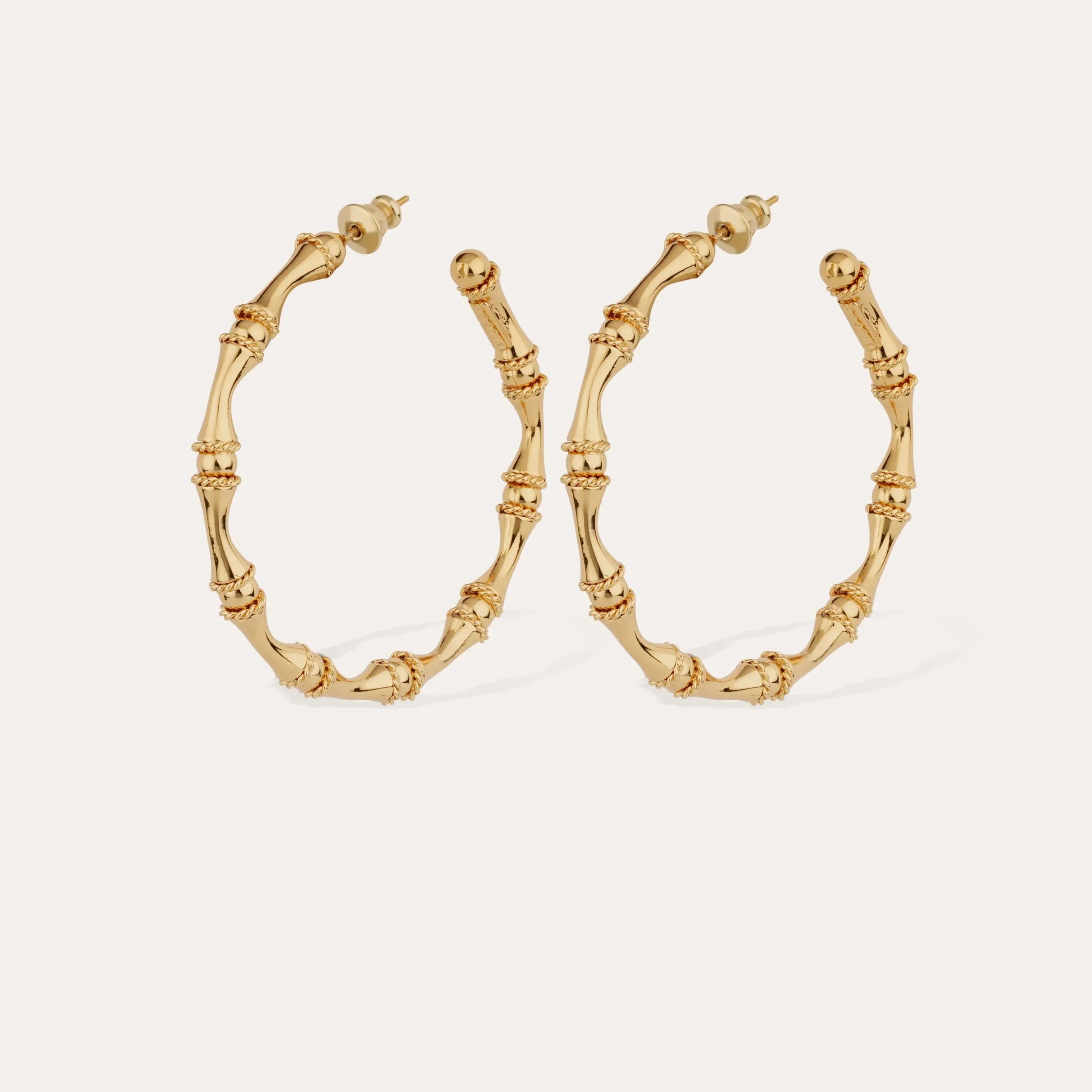 Boucles d'oreilles créoles Bambou