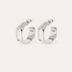 Boucles d'oreilles créoles Mila strass