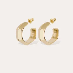 Boucles d'oreilles créoles Mila strass
