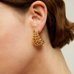 Boucles d'oreilles créoles Multiperla mini