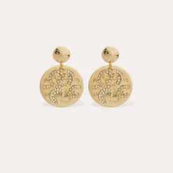 Boucles d'oreilles Diva strass petit modèle