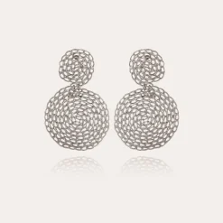 Boucles d'oreilles Onde Gourmette petit modèle