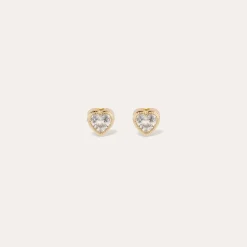 Boucles d'oreilles puce Amore strass
