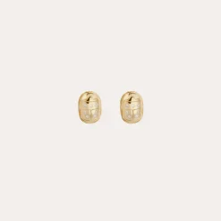 Boucles d'oreilles puces Scaramouche - Zircone