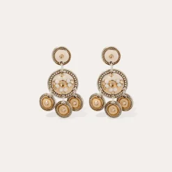 Boucles d'oreilles Sequin deux rangs
