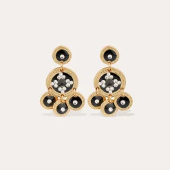Boucles d'oreilles Sequin deux rangs