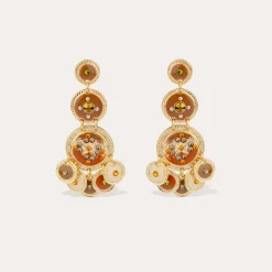 Boucles d'oreilles Sequin trois rangs