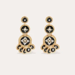 Boucles d'oreilles Sequin trois rangs