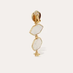 Boucles d'oreilles Silenza - Opale blanche
