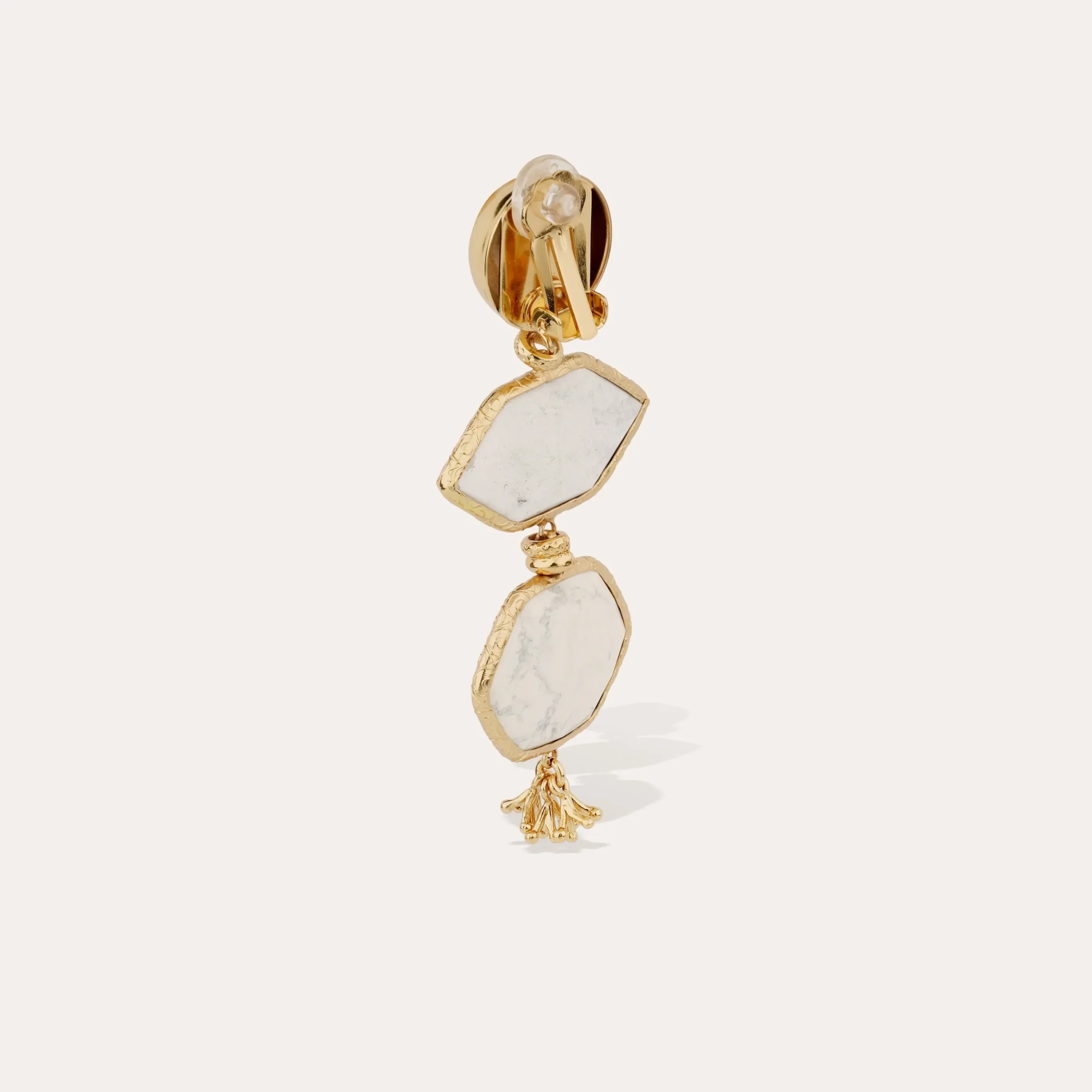 Boucles d'oreilles Silenza - Opale blanche