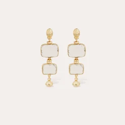 Boucles d'oreilles Silène petit modèle - Cristal