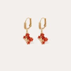 Boucles d'oreilles Tao Croix perles