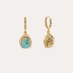 Boucles d'oreilles Tao Scaramouche - Turquoise