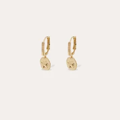 Boucles d'oreilles Tao Trèfle émail