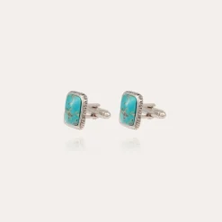 Boutons de manchette Totems - Turquoise