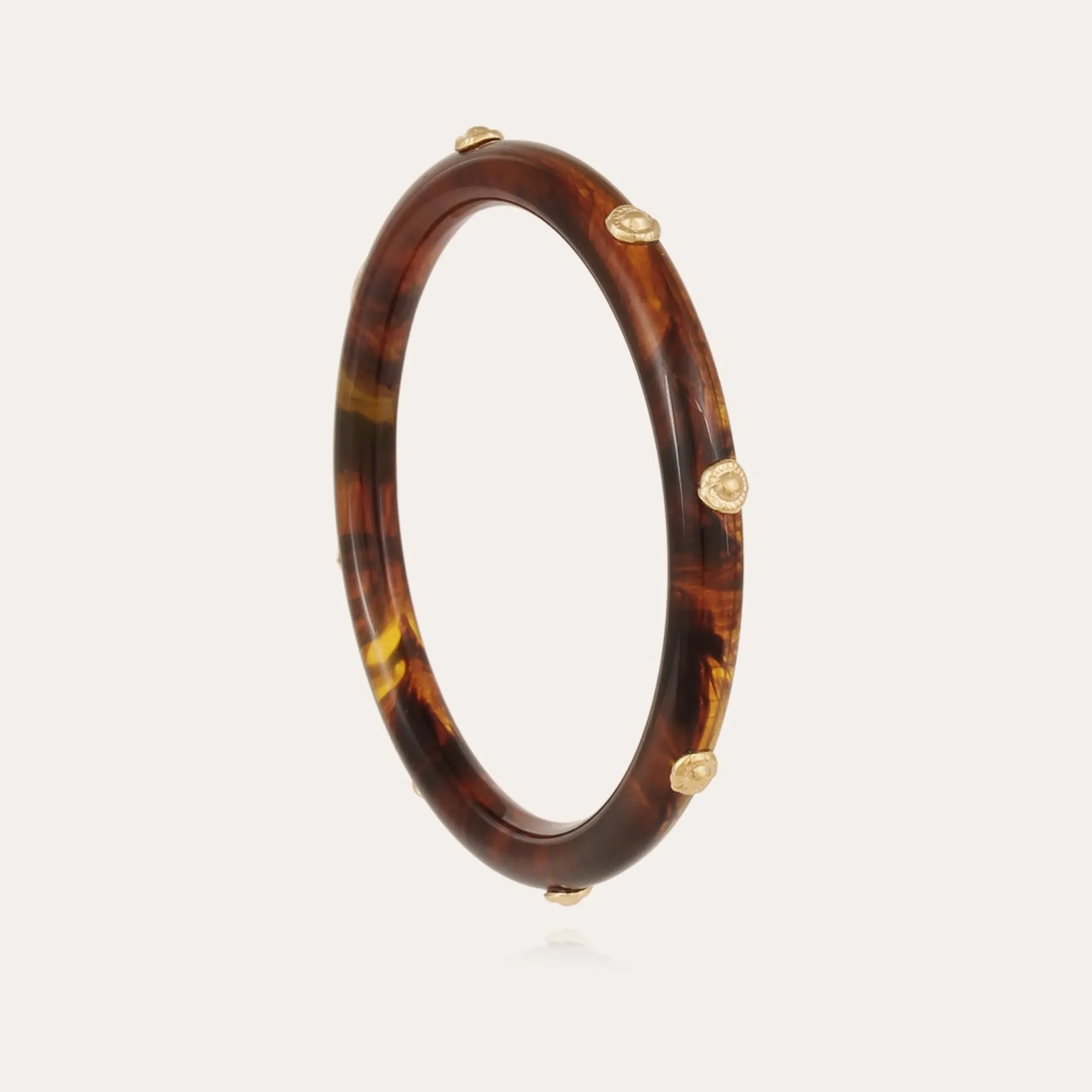 Bracelet Caftan acétate - Marron