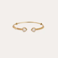 Bracelet jonc Duality Amore strass