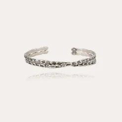 Bracelet jonc Liane croisé grand modèle