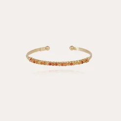 Bracelet Lyre jonc petit modèle - Cornaline