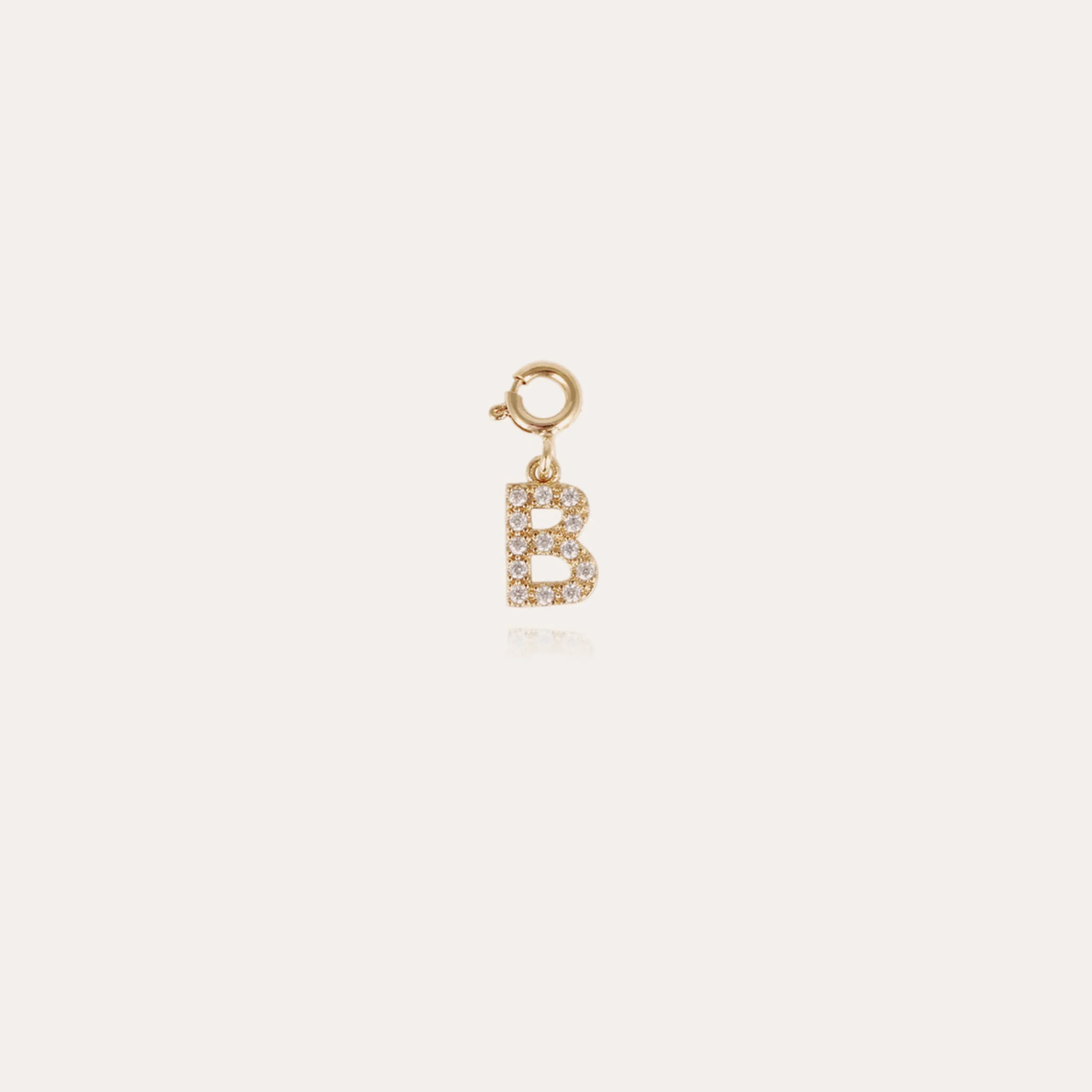 Charms pendentif lettre B strass