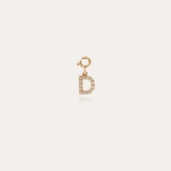 Charms pendentif lettre D strass