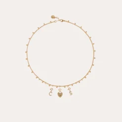 Charms pendentif lettre D strass