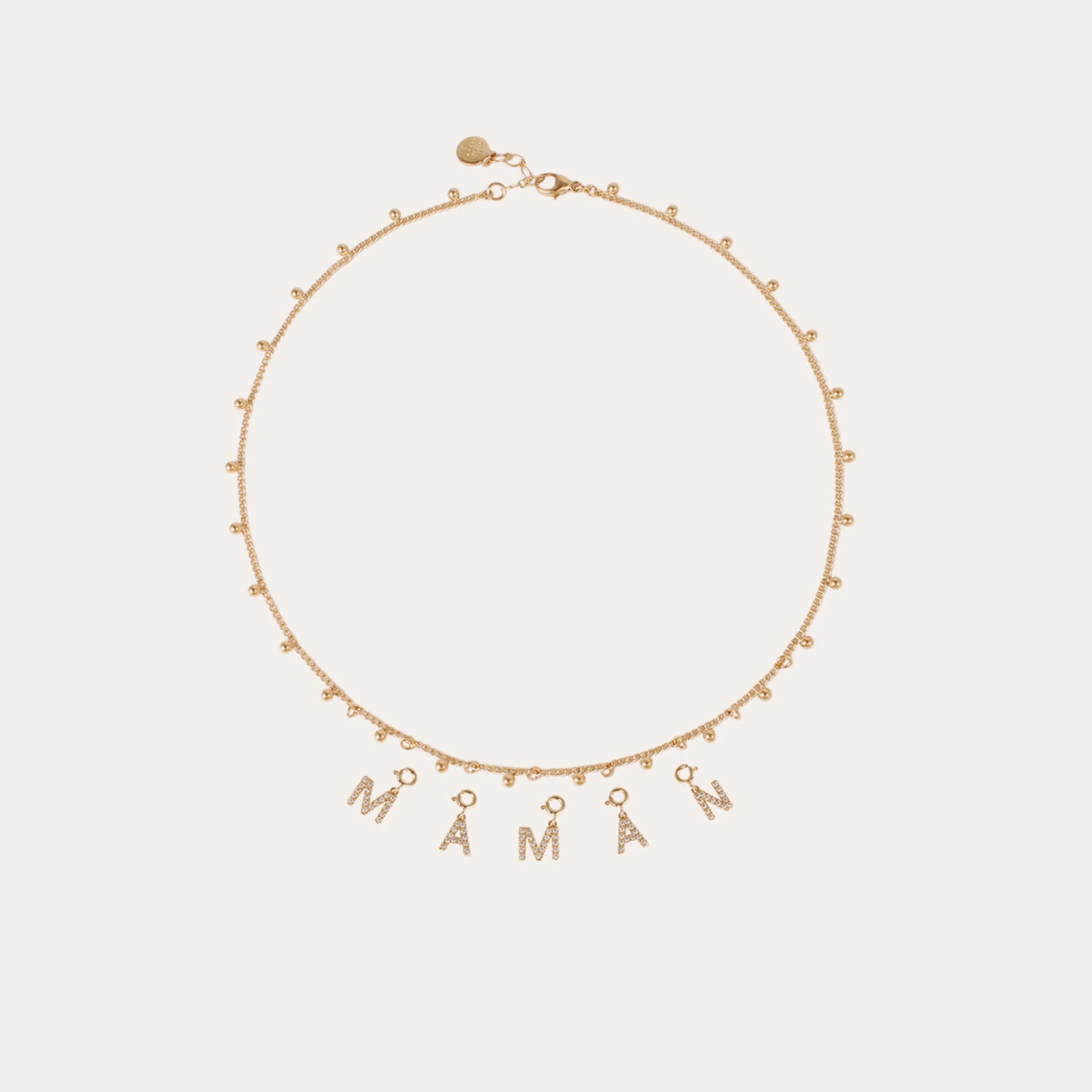 Charms pendentif lettre M strass