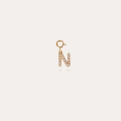 Charms pendentif lettre N strass