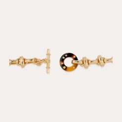 Collier Adrian acétate - Écaille
