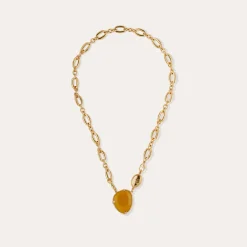 Collier Billy - Calcite jaune