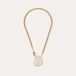 Collier Billy Silia grand modèle - Nacre blanche