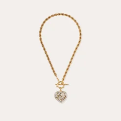 Collier Coracao Liane bicolore