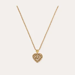 Collier Coracao petit modèle bicolore