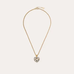 Collier Coracao petit modèle bicolore