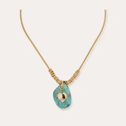 Collier Galet - Turquoise