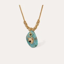 Collier Galet - Turquoise