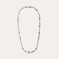 Collier Kali cabochons moyen modèle - Turquoise Matrix