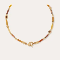 Collier Kali - Jaspe Rouge & Jaspe Malinga