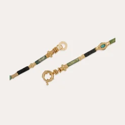 Collier Kali - Vessonite & Fluorine