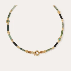 Collier Kali - Vessonite & Fluorine