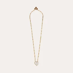 Collier Scapulaire Mirage - Bois & Nacre Blanche