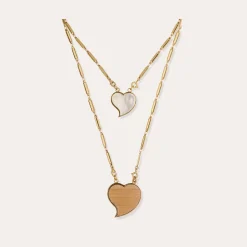 Collier Scapulaire Mirage - Bois & Nacre Blanche