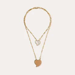 Collier Scapulaire Mirage - Bois & Nacre Blanche