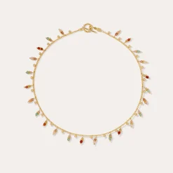 Collier Tangerine - Quartz Vert & Quartz rose