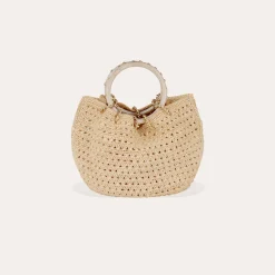 Sac bourse Canoubiers raphia