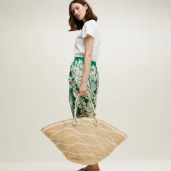 Sac panier Les Salins raphia