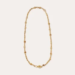 Sautoir Amarante multi - Bois & Nacre blanche