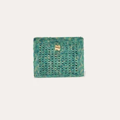Sac pochette Les Canoubiers - Turquoise